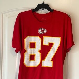 Nike Red Tee with Subtle White Logo